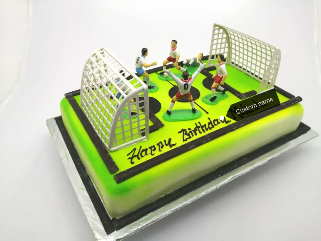 football birthday cake