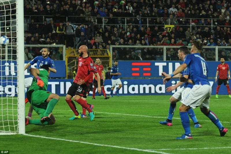 Italy vs Albania football