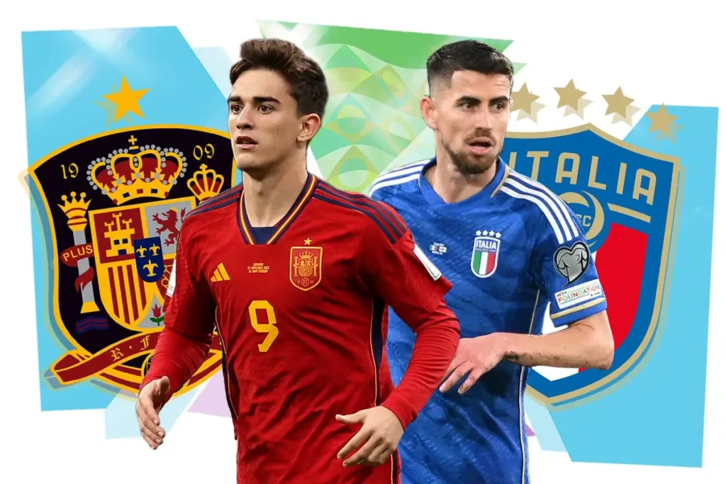 Spain vs Italy football