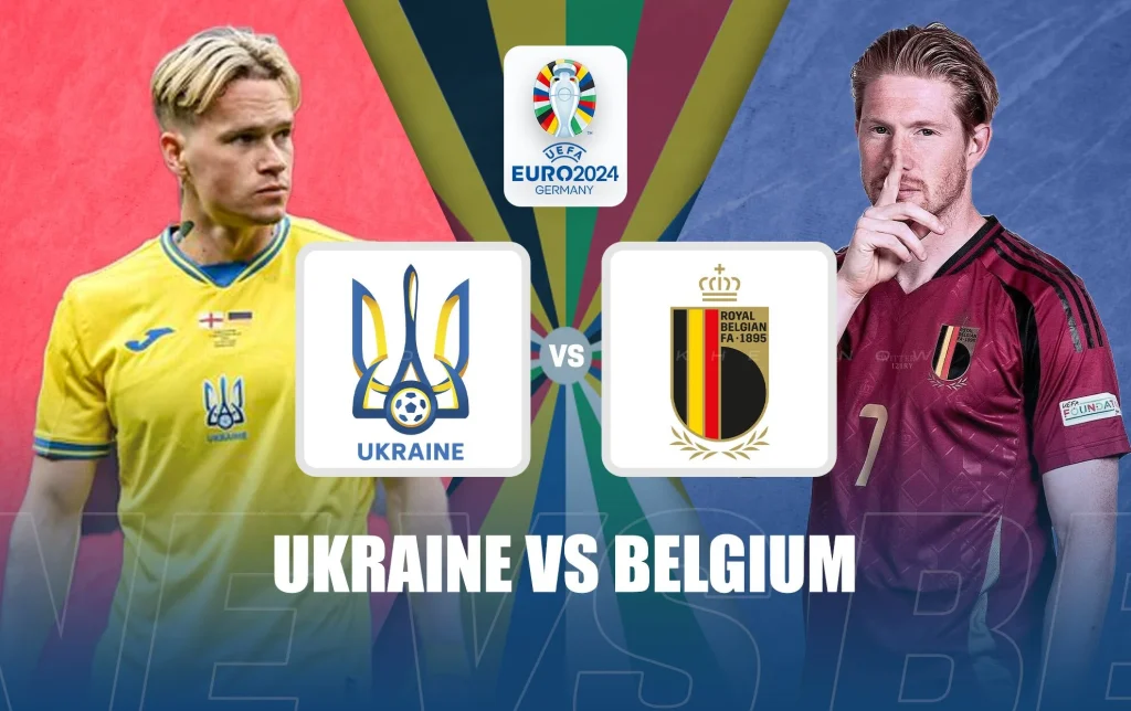 Ukraine vs Belgium football