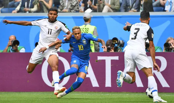 Brazil vs Costa rica football