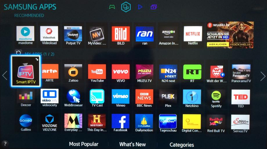 IPTV apps for Samsung